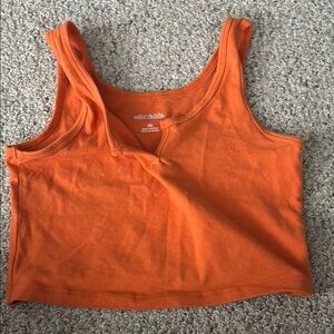 Wild Fable Orange Cropped Sleeveless Tank Top